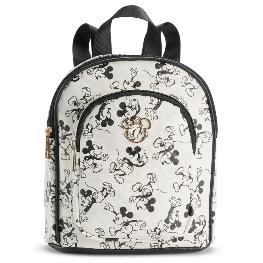 DISNEY Mickey Mouse Print Mini Backpack NWT